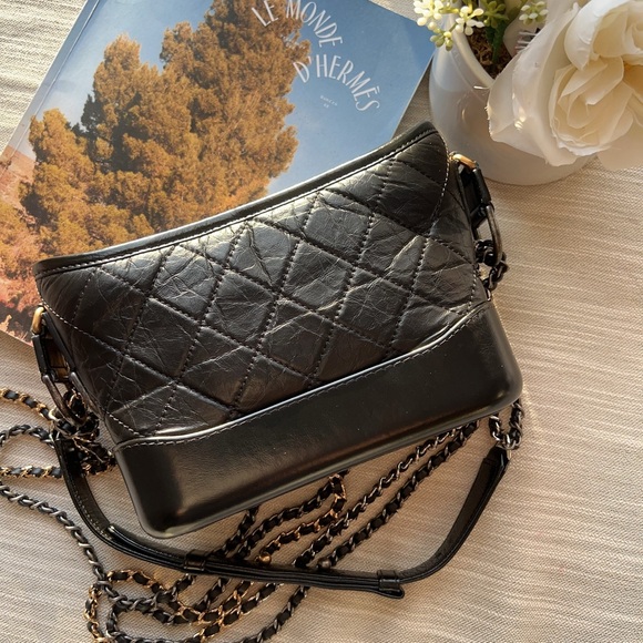 Chanel Small Calfskin Gabrielle Hobo Black - Picture 5 of 11
